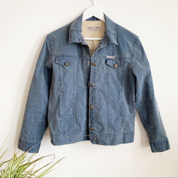 Simon Chang Jackets & Blazers - Vtg Simon Chang Jeans Jacket Cotton Spandex Blue 6